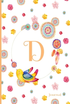 D Journal: Cute Initial Monogram Letter D Journal, Pretty Personalized Diary for Women, Teens and Girls