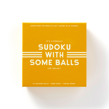 Sudoku with Some Balls Sudoku Game Set from Brass Monkey - Sudoku with a Twist, Perfect for Traveling, 7.8" Square, Unique Design, Makes a Great Gift