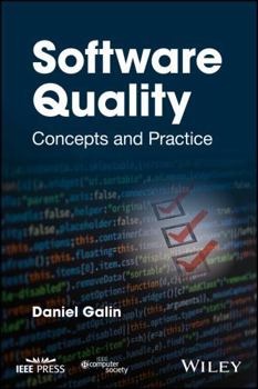 Hardcover Software Quality: Concepts and Practice Book