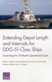 Paperback Extending Depot Length and Intervals for DDG-51-Class Ships: Examining the 72-Month Operational Cycle Book