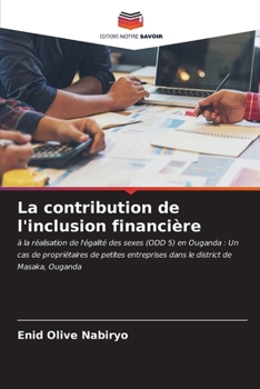 Paperback La contribution de l'inclusion financière [French] Book