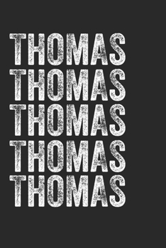 Paperback Name THOMAS Journal Customized Gift For THOMAS A beautiful personalized: Lined Notebook / Journal Gift, Notebook for THOMAS,120 Pages, 6 x 9 inches, G Book
