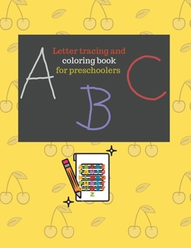 Paperback Letter tracing and coloring book for preschoolers. Book