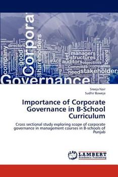 Paperback Importance of Corporate Governance in B-School Curriculum Book