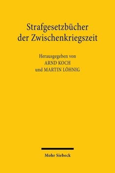 Paperback Strafgesetzbucher Der Zwischenkriegszeit [German] Book