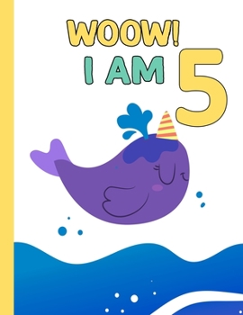 Paperback Woow! I am 5: Birthday Journal Happy Birthday 5 Years Old - Journal for kids - 5 Year Old Christmas birthday gift Book