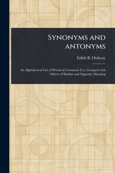 Paperback Synonyms and Antonyms Book