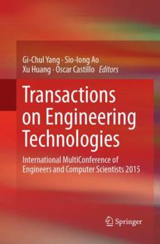 Paperback Transactions on Engineering Technologies: International Multiconference of Engineers and Computer Scientists 2015 Book