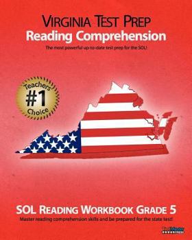 Paperback VIRGINIA TEST PREP Reading Comprehension SOL Reading Workbook Grade 5 Book