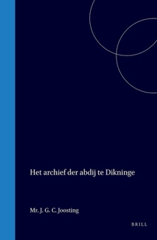Hardcover Het Archief Der Abdij Te Dikninge [German] Book