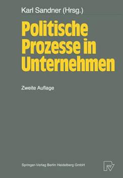 Paperback Politische Prozesse in Unternehmen [German] Book