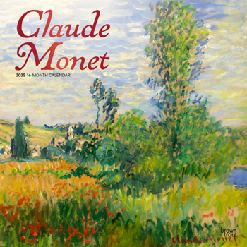 Calendar Claude Monet 2025 12 X 24 Inch Monthly Square Wall Calendar Foil Stamped Cover Plastic-Free Book