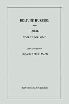 Paperback Logik: Vorlesung 1902/03 [German] Book