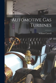 Paperback Automotive Gas Turbines Book