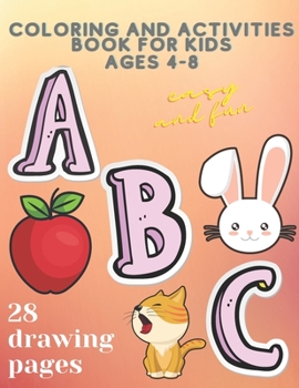Paperback ABC: coloring and activities book for kids Book