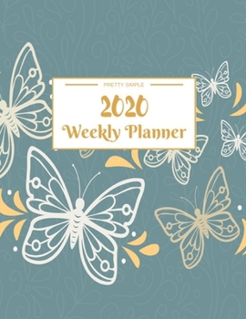 Paperback Weekly Planner 2020: Year At A Glance And Vertical Dated Pages - 8.5 x 11 inches 120 pages Book