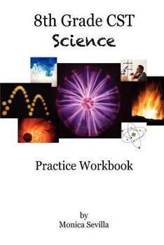 Paperback 8th Grade CST Science Practice Workbook Book