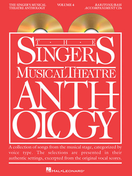 Paperback The Singer's Musical Theatre Anthology, Vol. 4, Baritone/Bass Accompaniment CDs Book