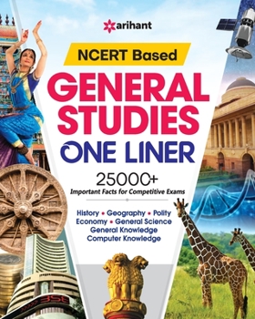 Paperback NCERT Based General Studies One Liner 25000+ Book