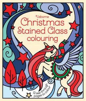 Paperback Christmas Stained Glass Colouring Book