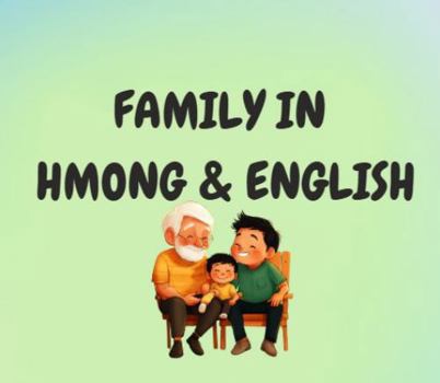Paperback Family in Hmong and English Book