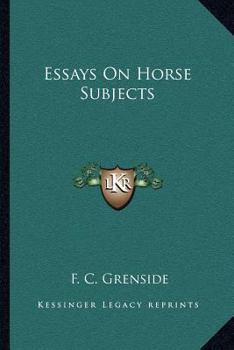 Paperback Essays On Horse Subjects Book