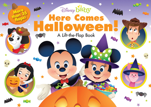 Board book Disney Baby: Here Comes Halloween!: A Lift-The-Flap Book