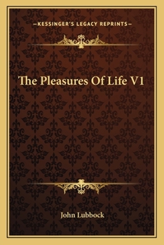 Paperback The Pleasures Of Life V1 Book