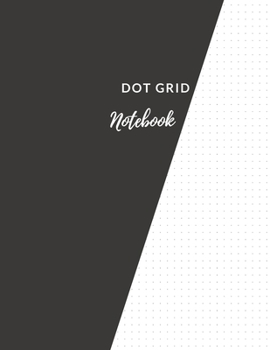 Paperback Dot Grid Notebook: Elegant Black Dotted Notebook/JournalLarge (8.5 x 11)" Dot Grid Composition Notebook Book