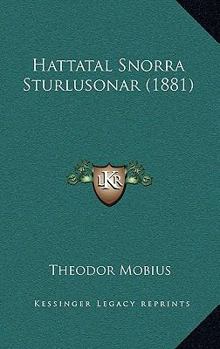 Paperback Hattatal Snorra Sturlusonar (1881) [Hebrew] Book