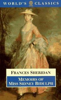 Paperback Memoirs of Miss Sidney Bidulph Book