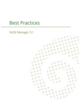 Paperback SUSE Manager 3.1: Best Practices Guide Book