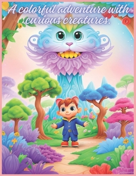 Paperback A Coloring Adventure with Curious Creatures Book