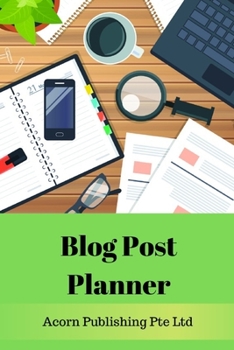 Paperback Blog Post Planner Book