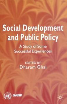 Paperback Social Development and Public Policy Book