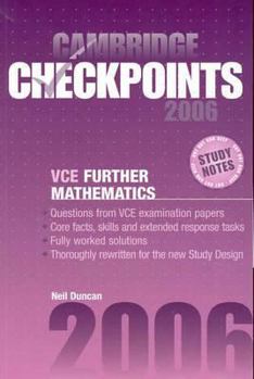 Paperback Cambridge Checkpoints Vce Further Mathematics 2006 Book