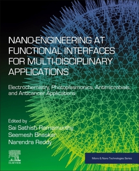 Paperback Nano-Engineering at Functional Interfaces for Multidisciplinary Applications: Electrochemistry, Photoplasmonics, Antimicrobials, and Anticancer Applic Book