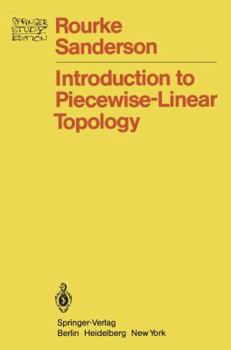 Paperback Introduction to Piecewise-Linear Topology Book