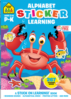 Paperback School Zone Alphabet Sticker Learning Workbook Book