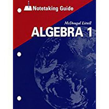 McDougal Littell High School Math: Notetaking Guide (Student) Algebra 1