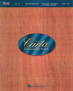 Paperback Carta Manuscript Paper No. 17 - Guitar Book