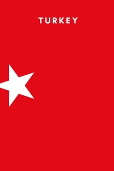 Paperback Turkey: Country Flag A5 Notebook to write in with 120 pages Book