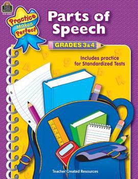 Paperback Parts of Speech Grades 3-4 Book