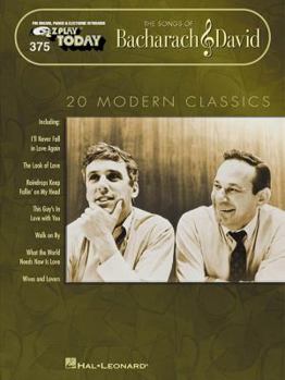 Paperback The Songs of Bacharach & David: E-Z Play Today Volume 375 Book