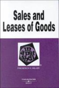 Paperback Miller's Sales and Leases of Goods in a Nutshell, 4th Book