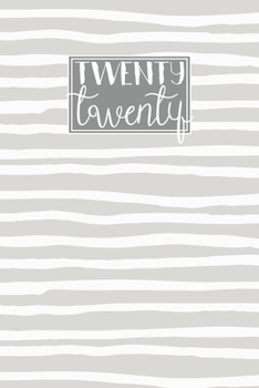 Paperback 2020: A5 Diary Week on 2 Pages to View WO2P Journal - Horizontal Weekly Planner - Pale Grey Striped Lines Book