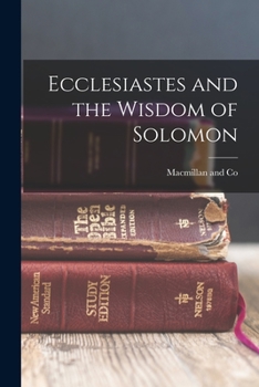 Paperback Ecclesiastes and the Wisdom of Solomon Book
