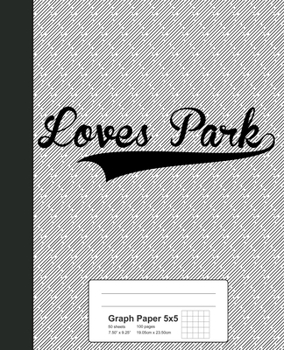 Paperback Graph Paper 5x5: LOVES PARK Notebook Book