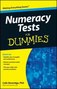 Paperback Numeracy Tests for Dummies Book