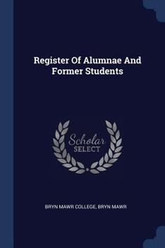 Paperback Register Of Alumnae And Former Students Book
